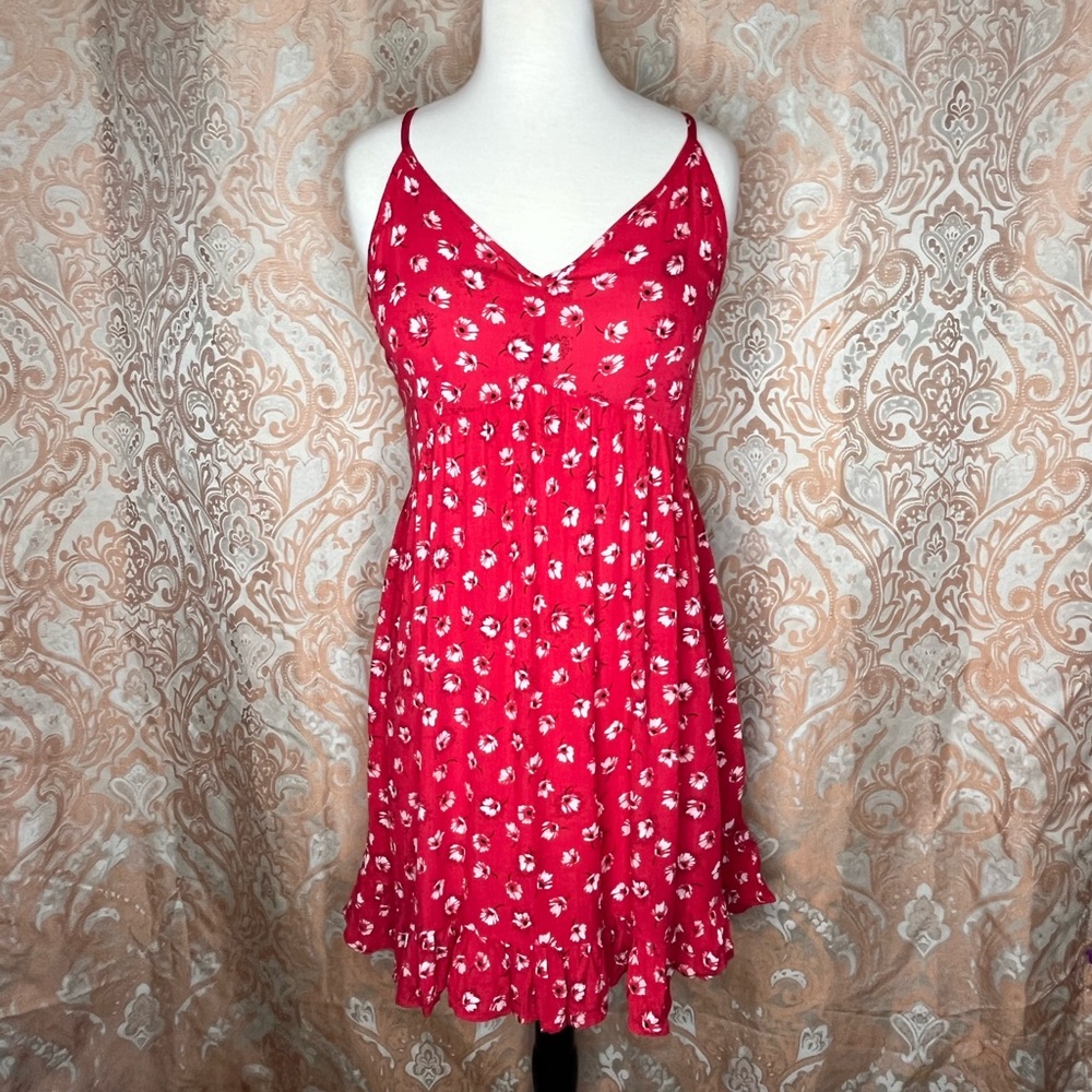 Size Small Red floral dress
